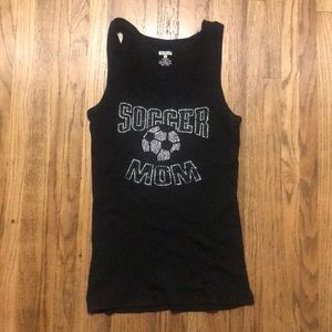 Soccer Mom black tank top size Large